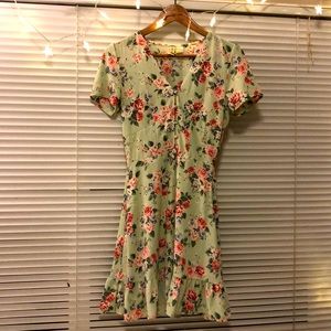 H&M Divided Floral Mini Skirt, Size 2